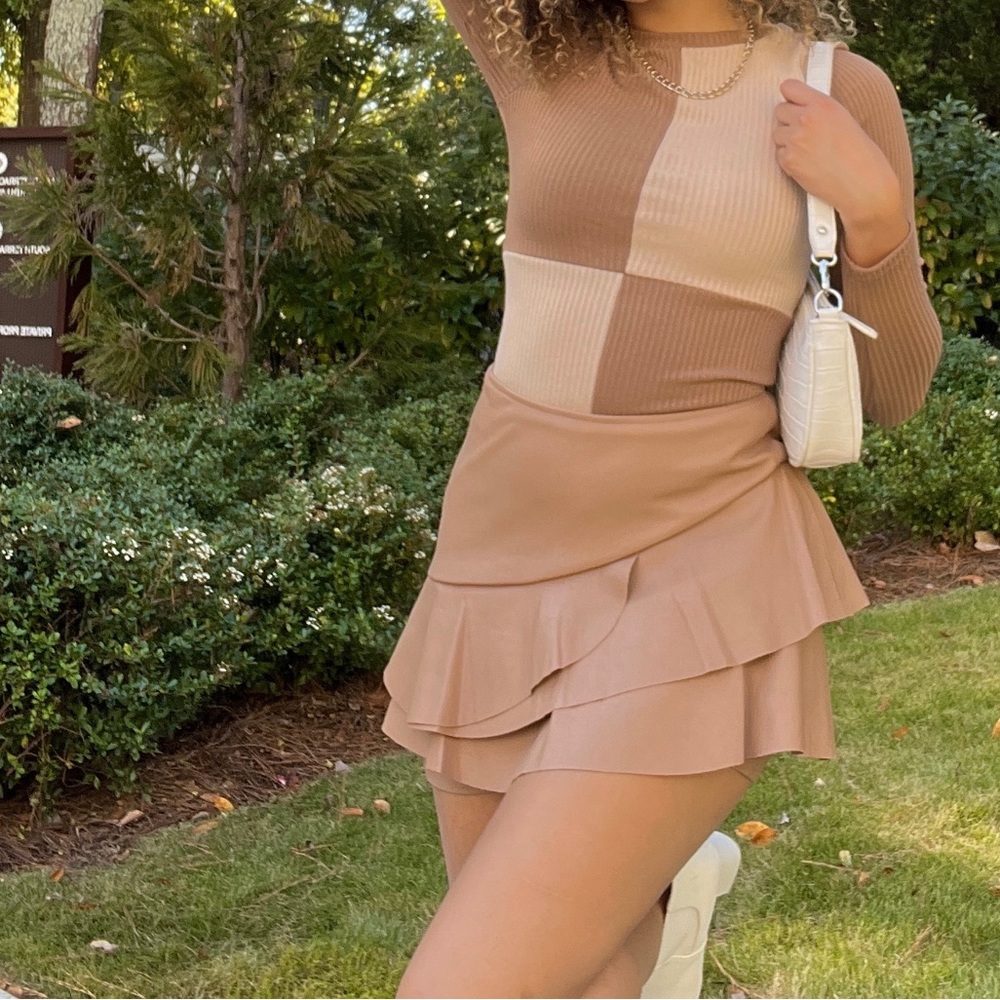 Small tan skirt